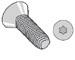 Steel Zinc Plated Torx_ Flat Head Tri-lobular  Thread Rolling Screws
